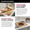 45&rdquo; Workstation Undermount Single Bowl 16 Gauge Stainless Steel Kitchen Sink with 2-Tier&nbsp;WorkFlow&trade; Ledge and Accessories
